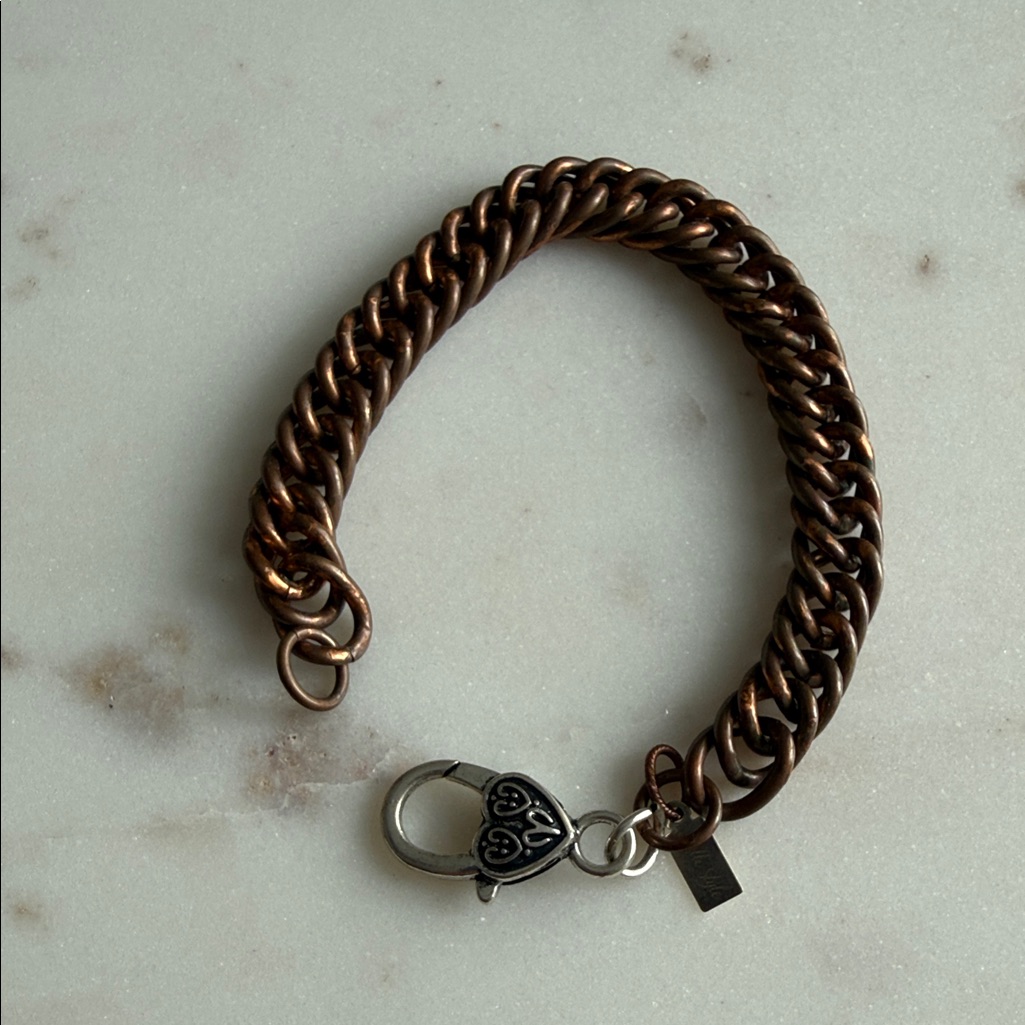 Vintage Copper Woman’s Fishtail Chain Bracelet